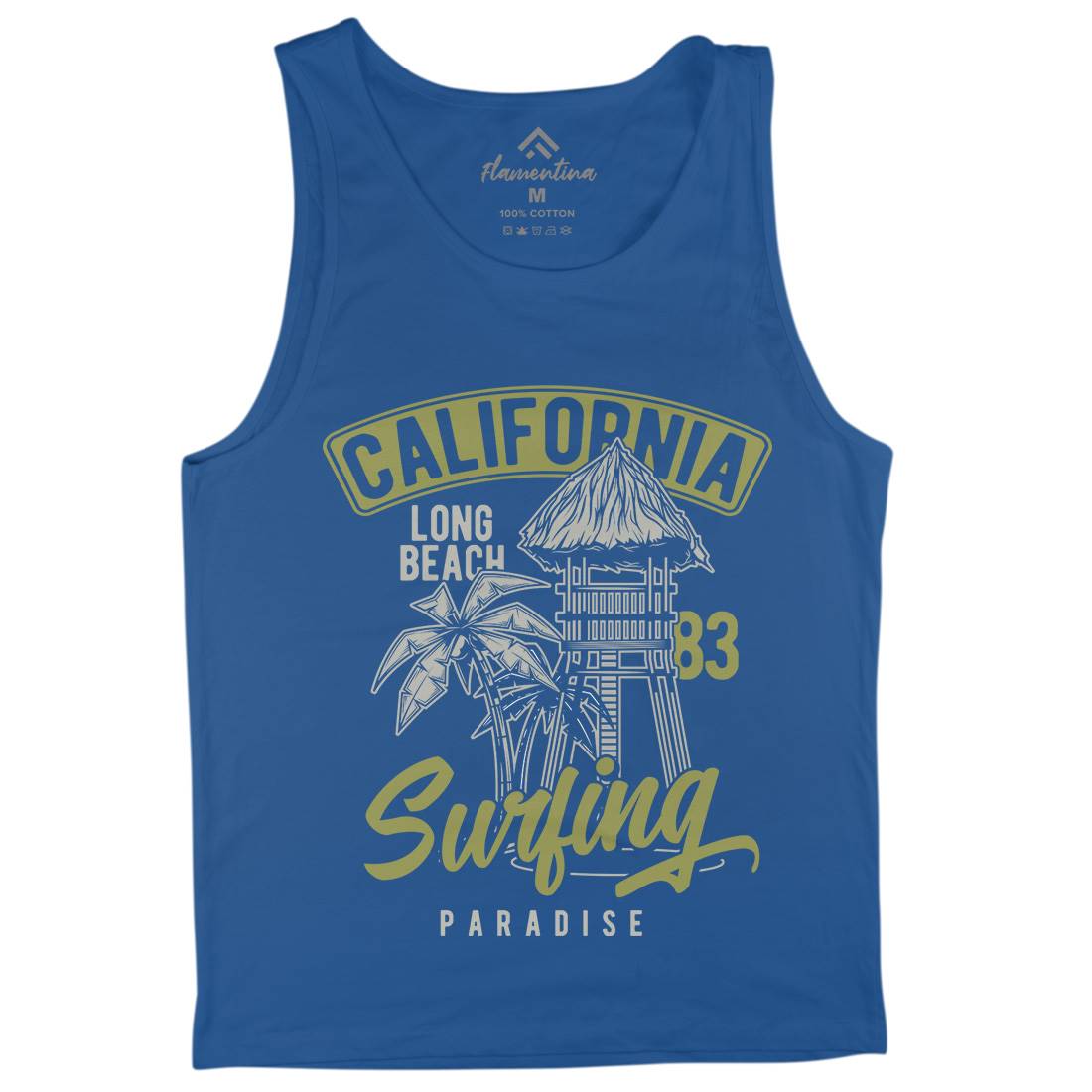 California Surfing Mens Tank Top Vest Surf B882