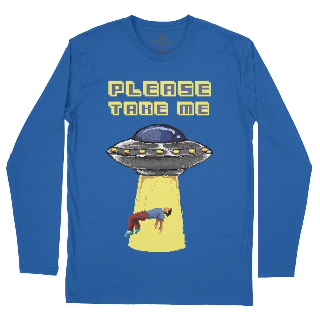 Alien Abduction Mens Long Sleeve T-Shirt Space B883