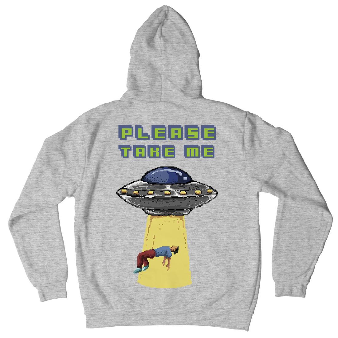 Alien Abduction Mens Hoodie With Pocket Space B883