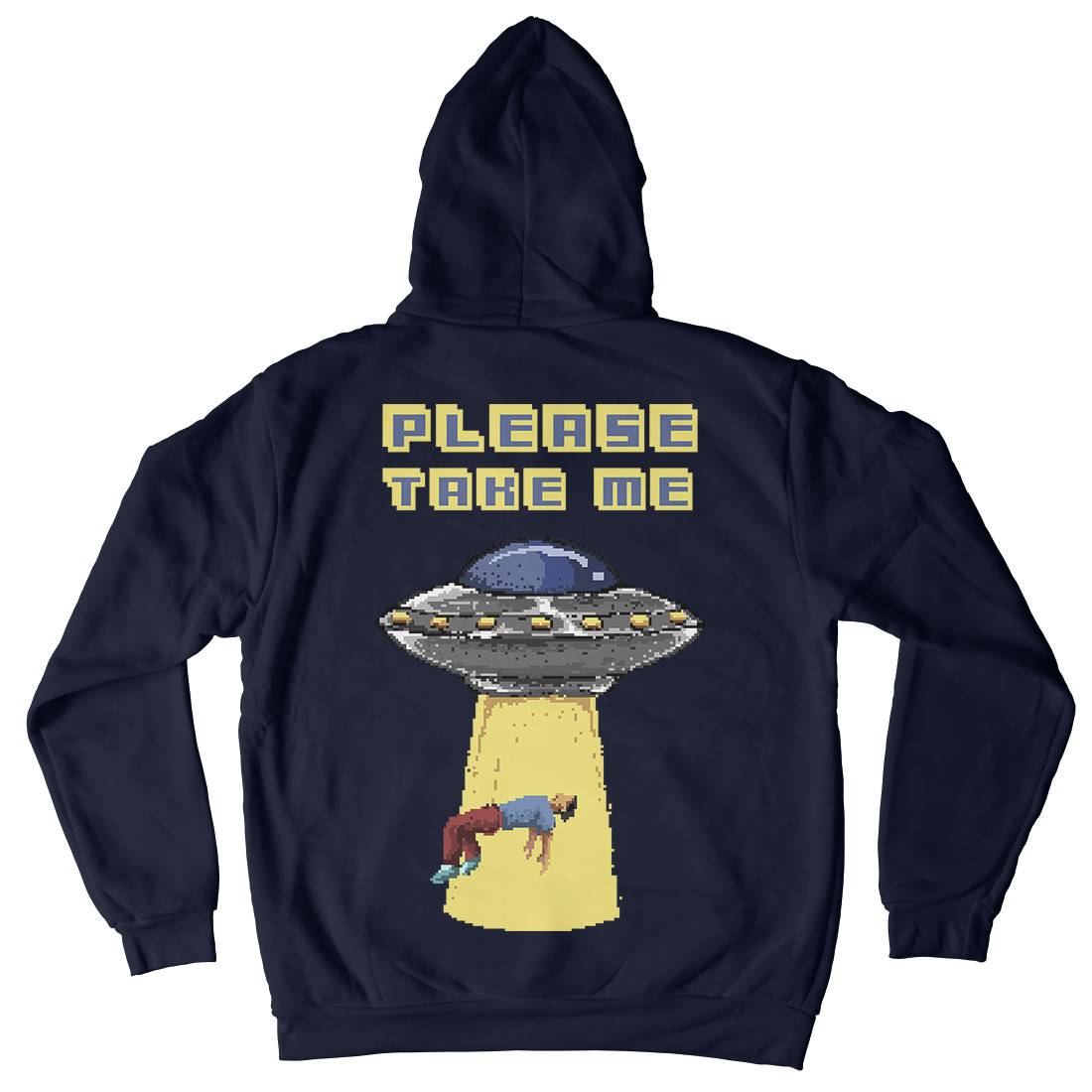 Alien Abduction Mens Hoodie With Pocket Space B883