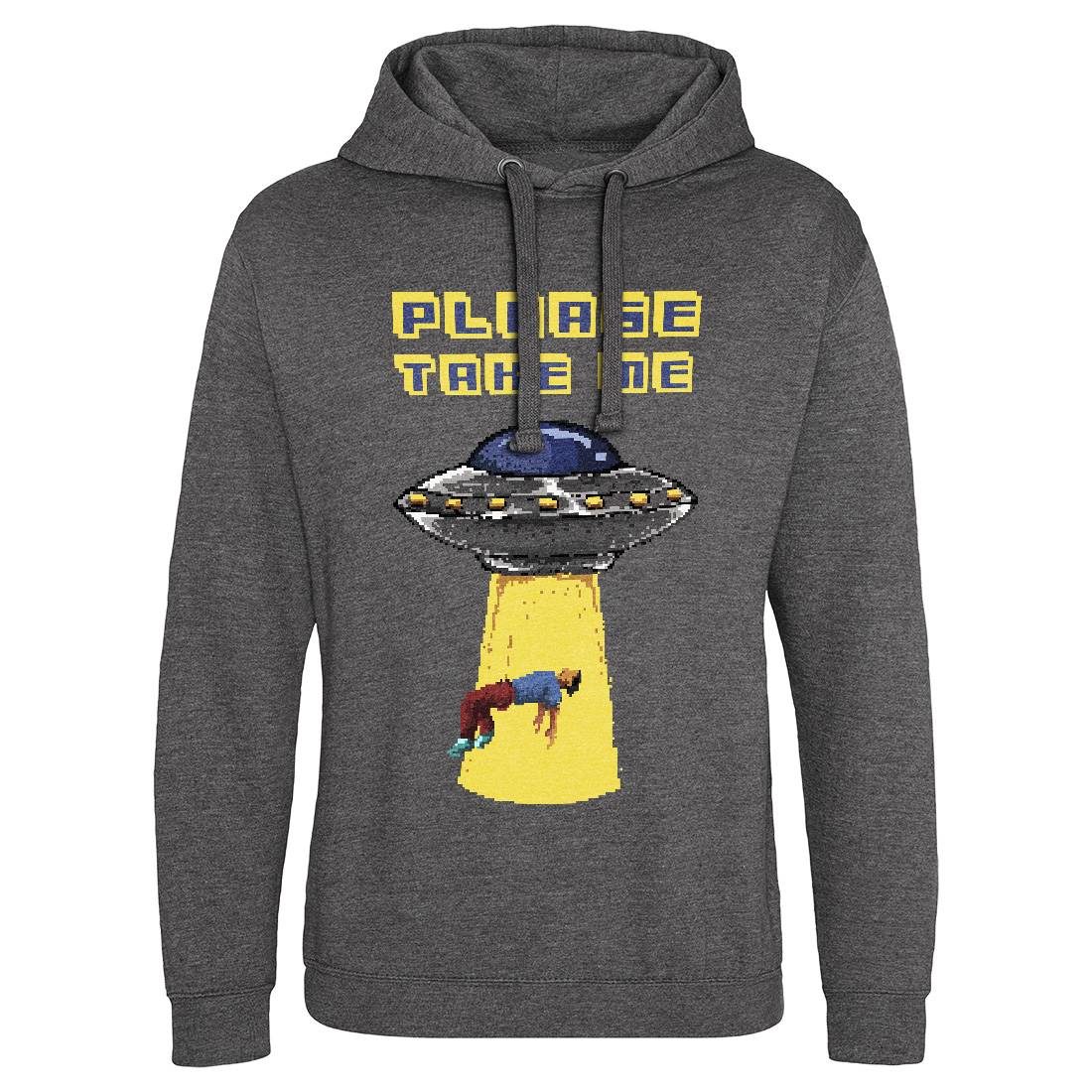 Alien Abduction Mens Hoodie Without Pocket Space B883