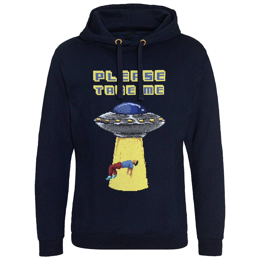 Alien Abduction Mens Hoodie Without Pocket Space B883