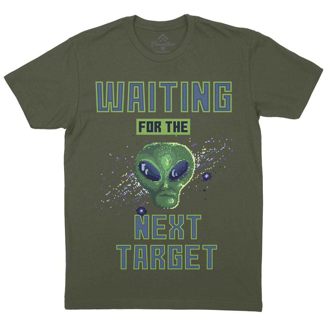 Alien Attack Mens Crew Neck T-Shirt Space B884