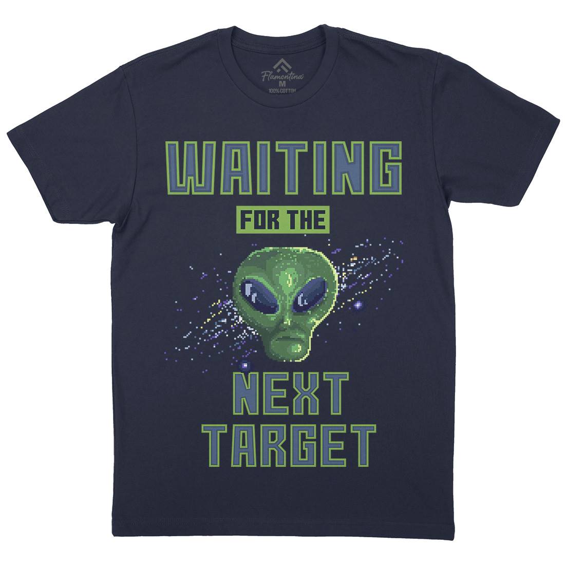Alien Attack Mens Crew Neck T-Shirt Space B884