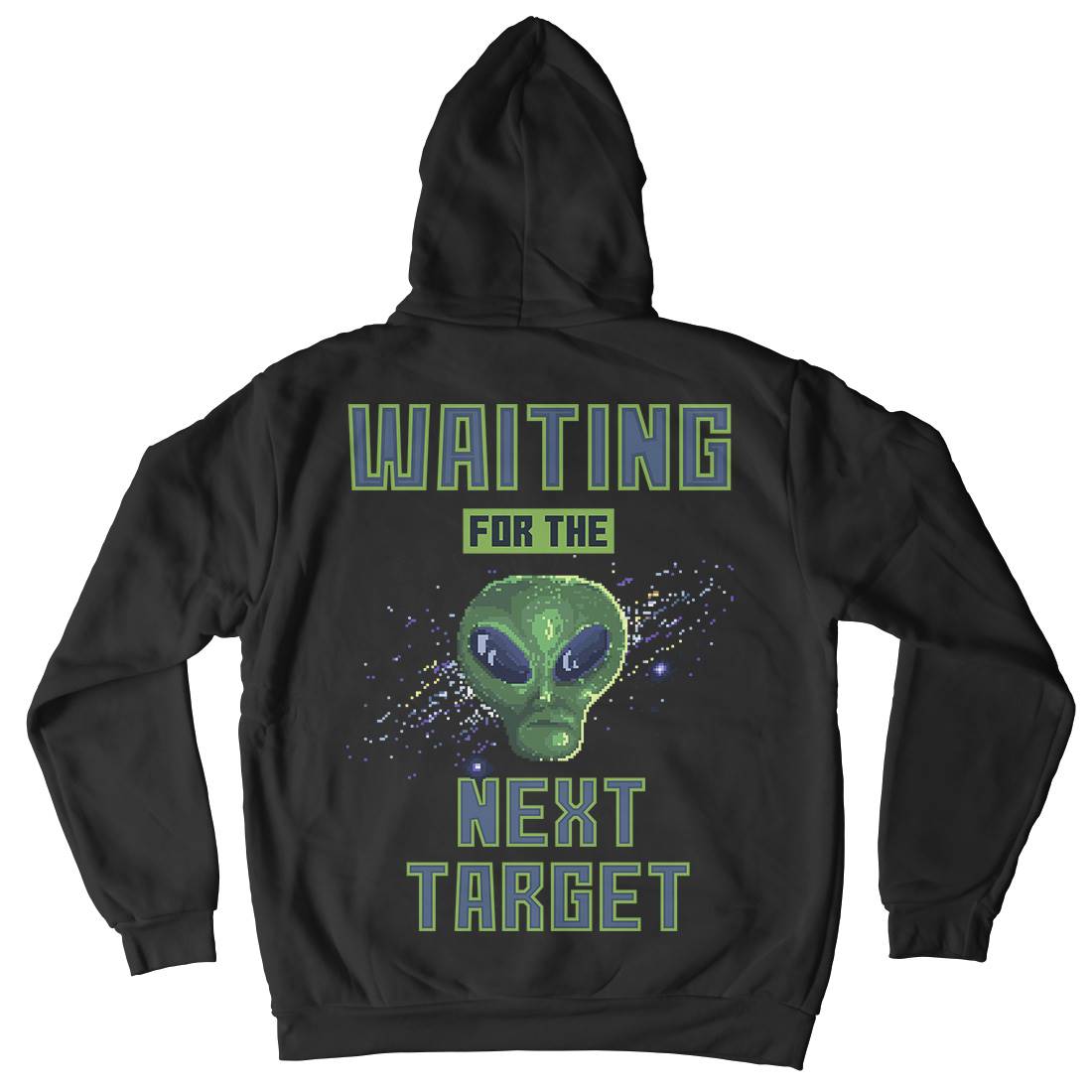 Alien Attack Mens Hoodie With Pocket Space B884