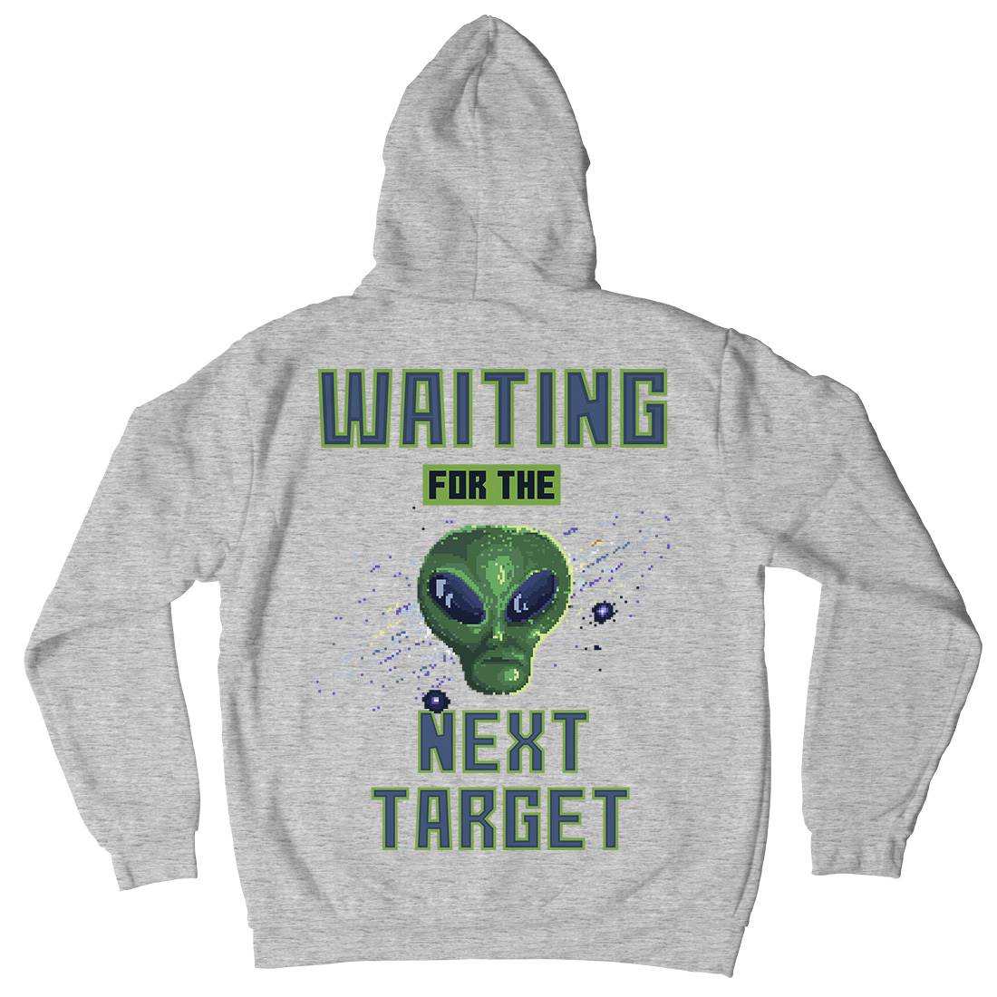 Alien Attack Mens Hoodie With Pocket Space B884