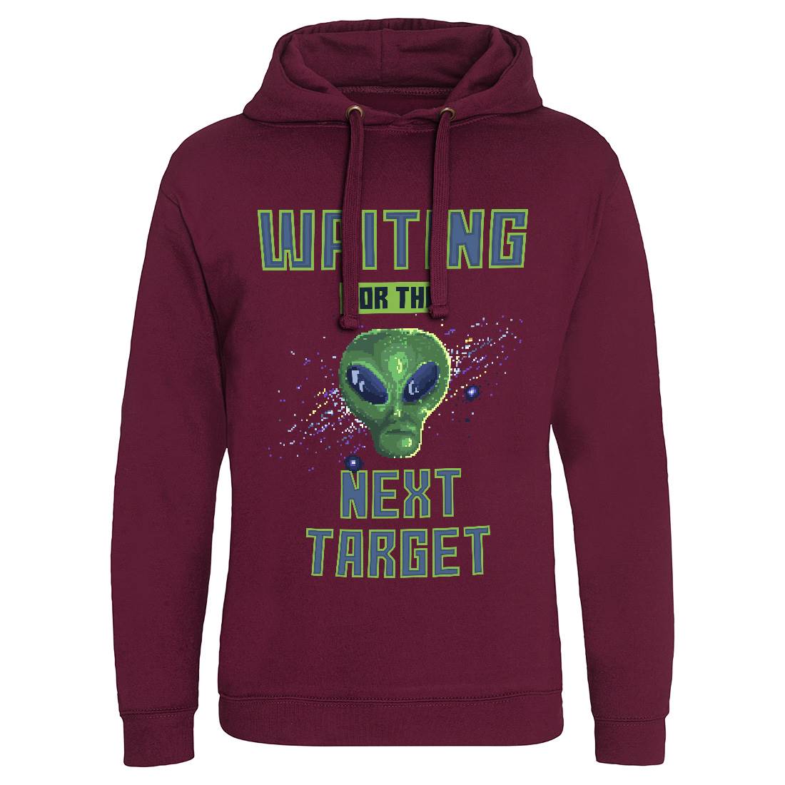 Alien Attack Mens Hoodie Without Pocket Space B884