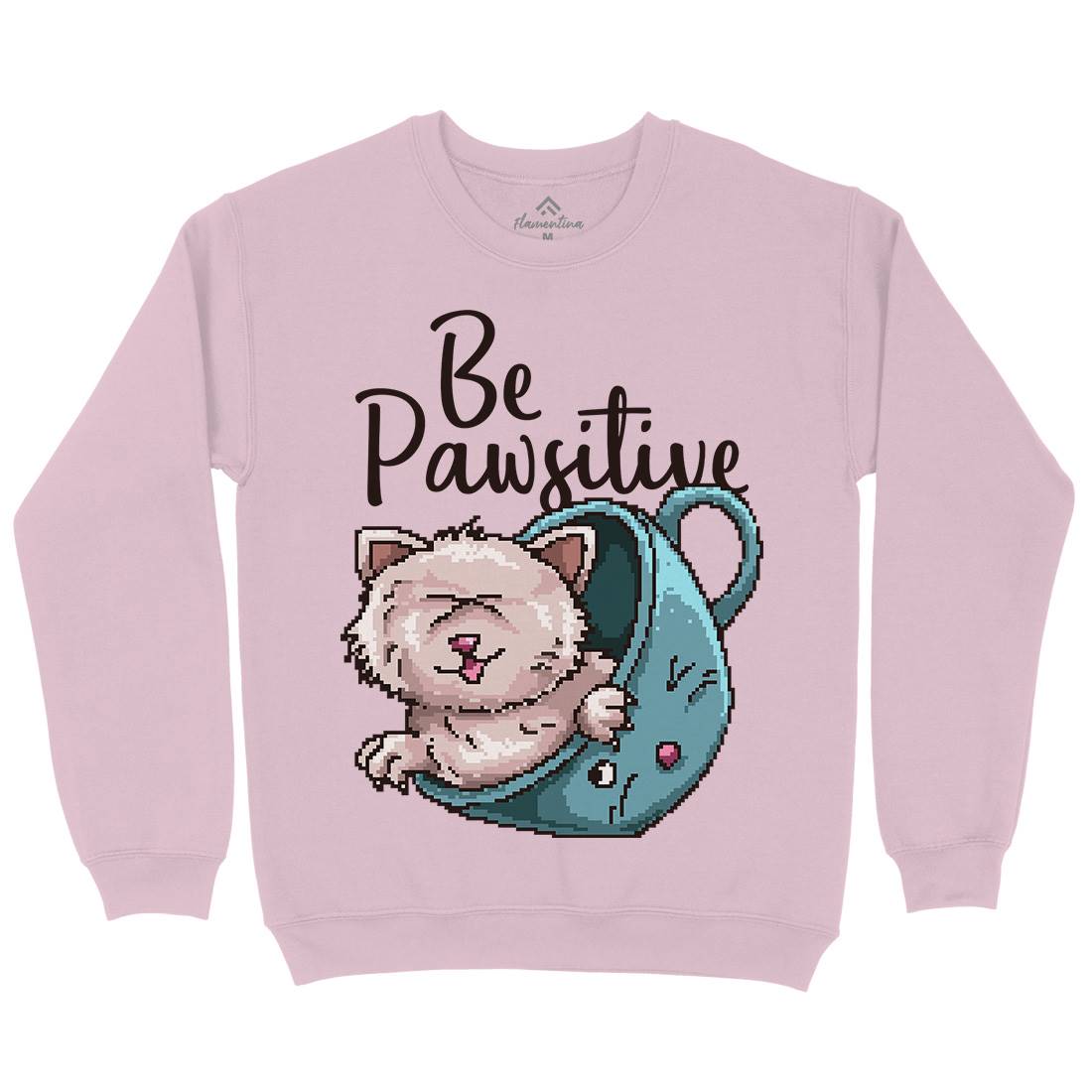 Be Pawsitive Kids Crew Neck Sweatshirt Animals B885