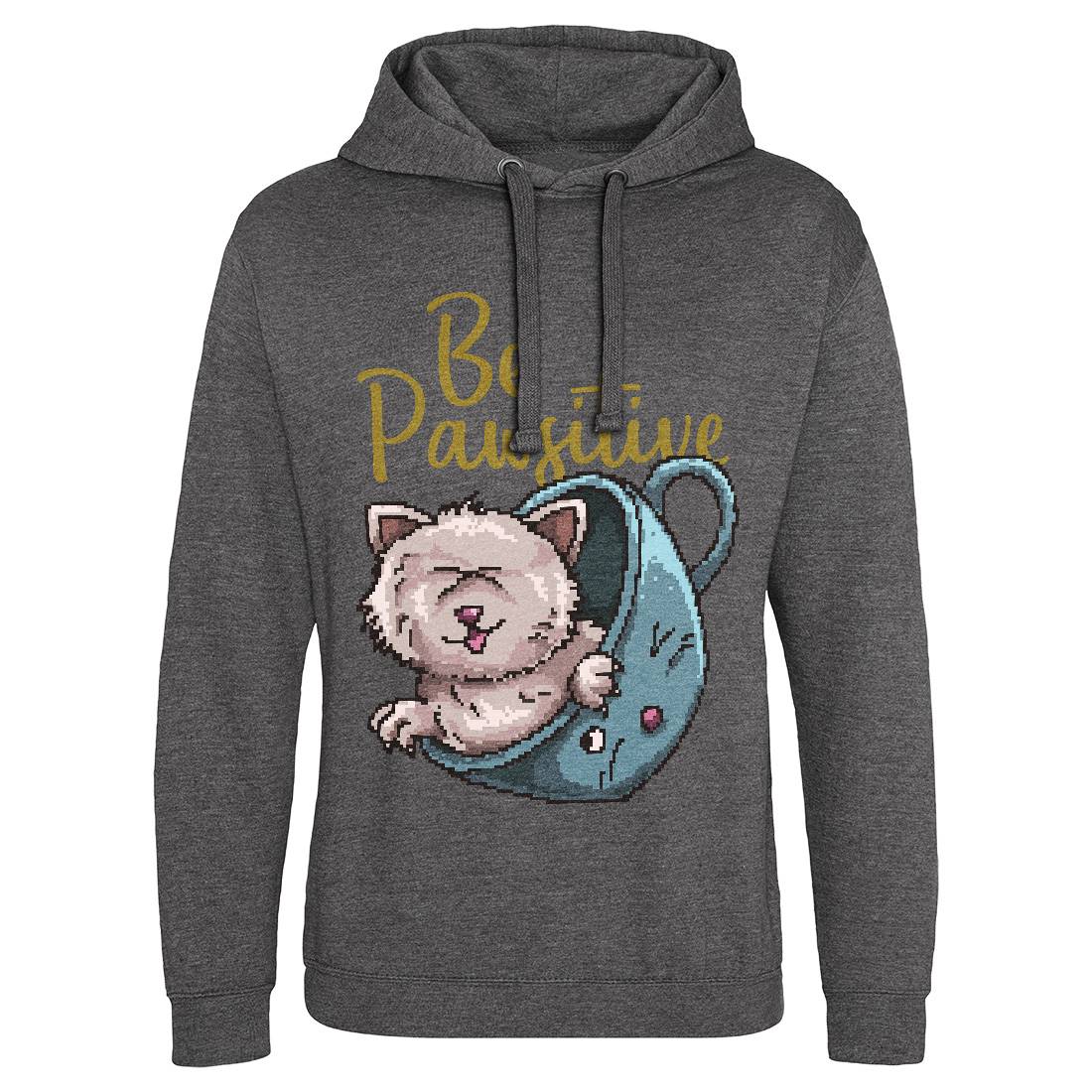 Be Pawsitive Mens Hoodie Without Pocket Animals B885