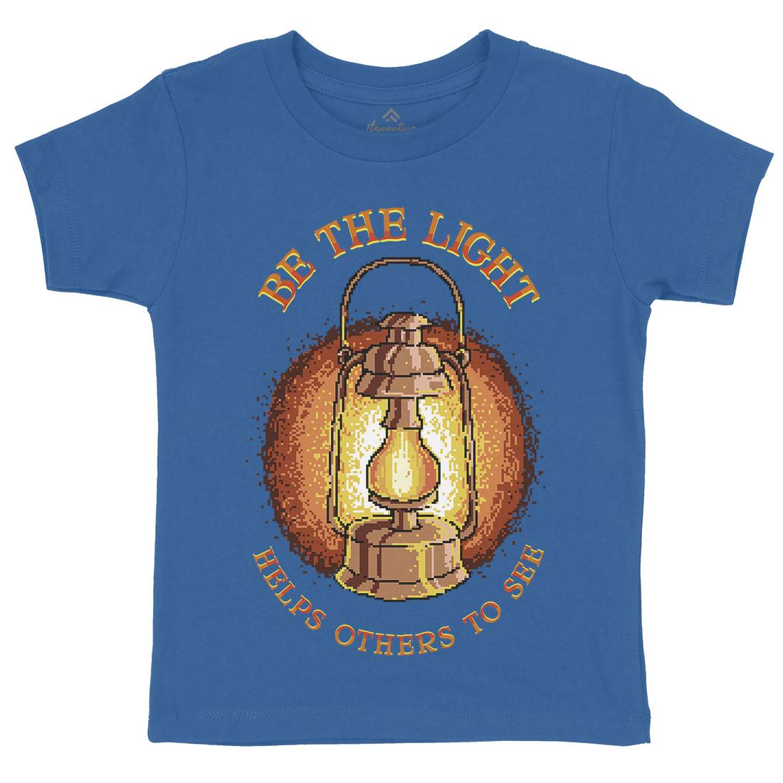 Be The Light Kids Organic Crew Neck T-Shirt Retro B886