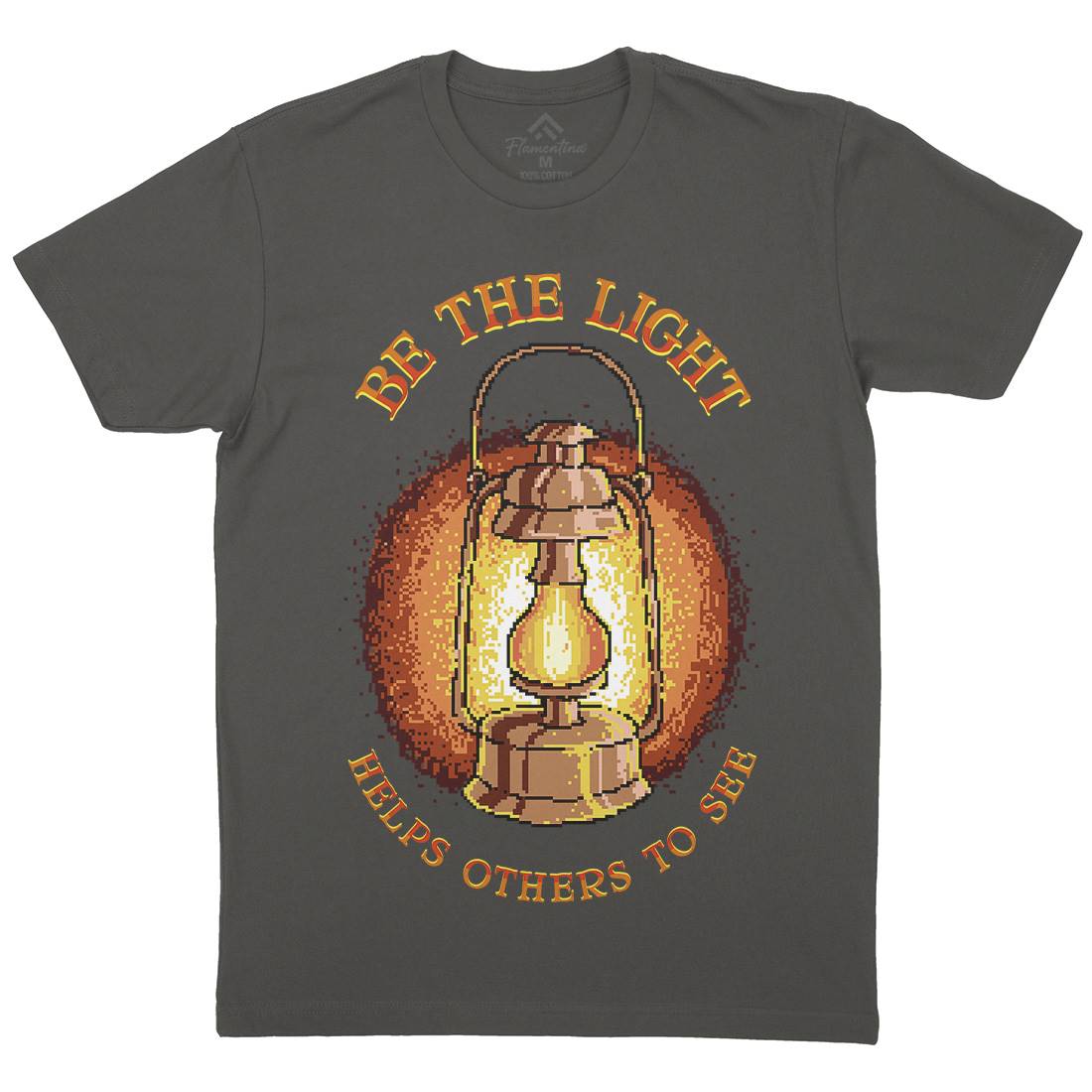 Be The Light Mens Crew Neck T-Shirt Retro B886