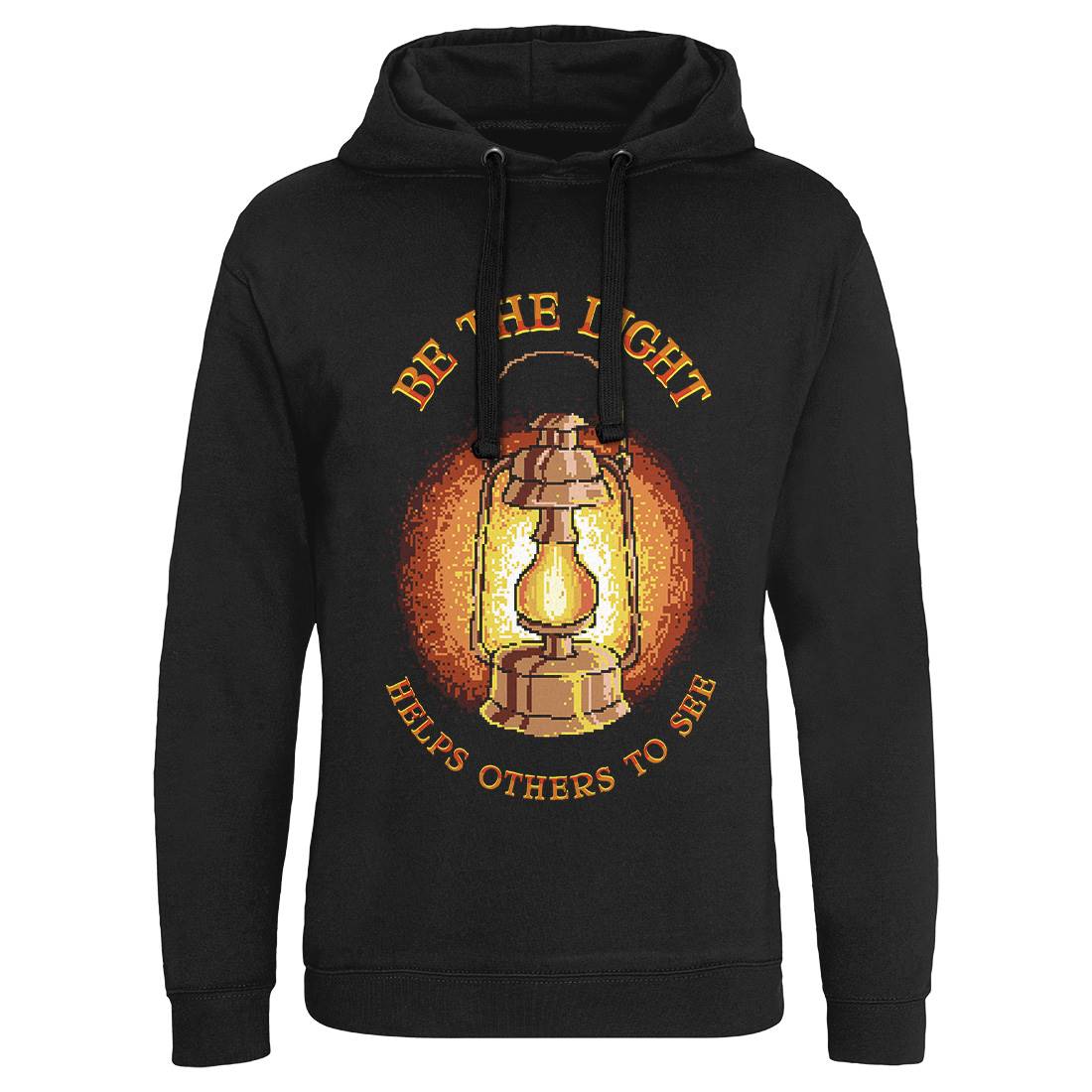 Be The Light Mens Hoodie Without Pocket Retro B886