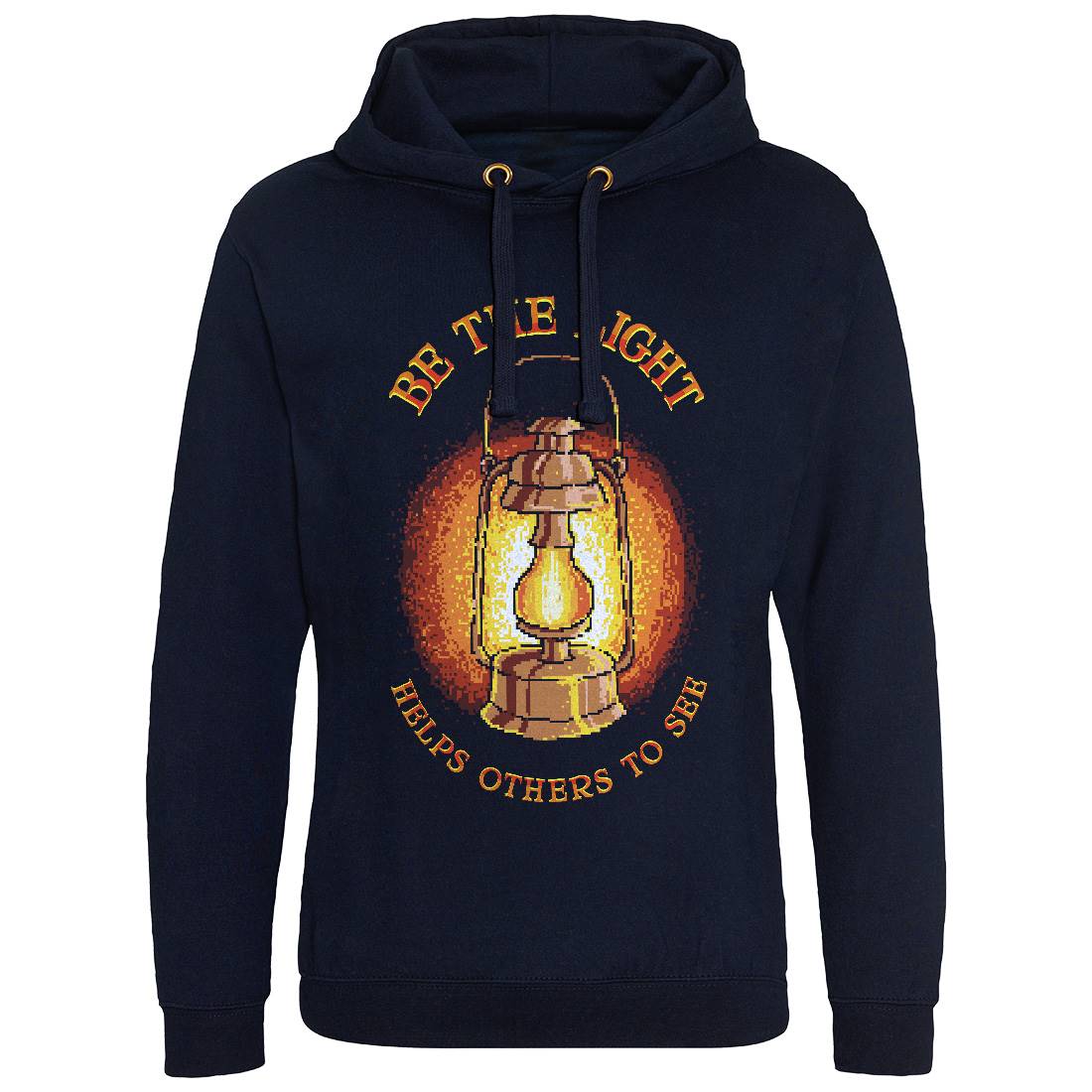 Be The Light Mens Hoodie Without Pocket Retro B886