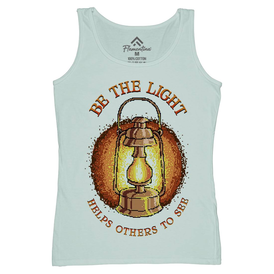 Be The Light Womens Organic Tank Top Vest Retro B886