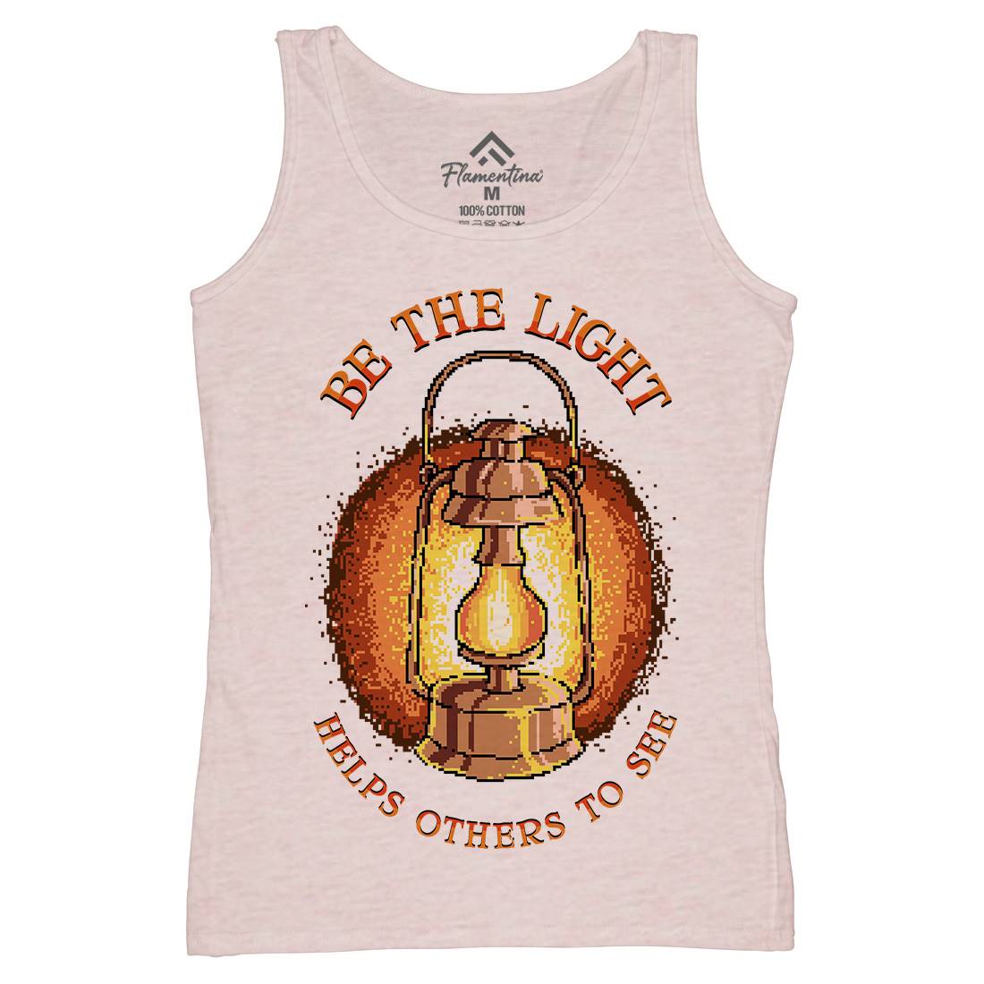 Be The Light Womens Organic Tank Top Vest Retro B886