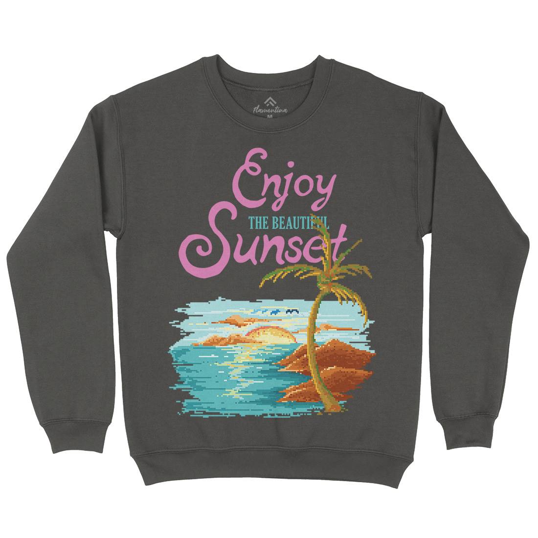 Beautiful Sunset Kids Crew Neck Sweatshirt Nature B887