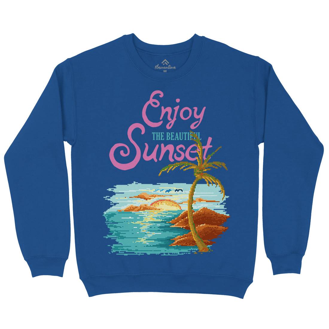Beautiful Sunset Mens Crew Neck Sweatshirt Nature B887