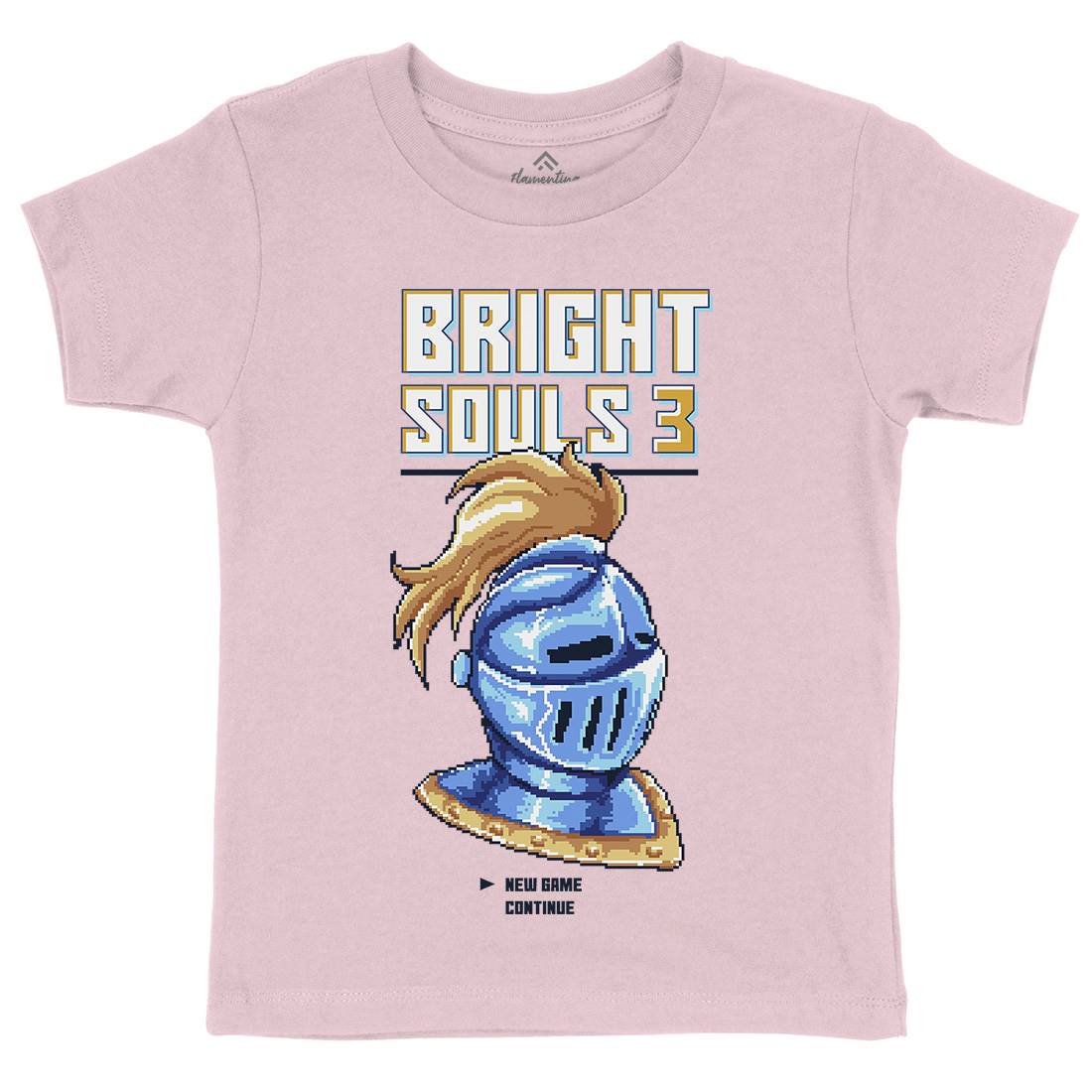 Bright Souls Knight Kids Organic Crew Neck T-Shirt Retro B888