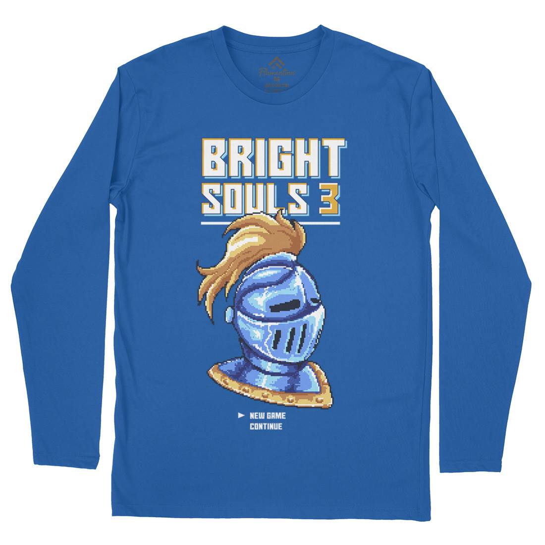 Bright Souls Knight Mens Long Sleeve T-Shirt Retro B888
