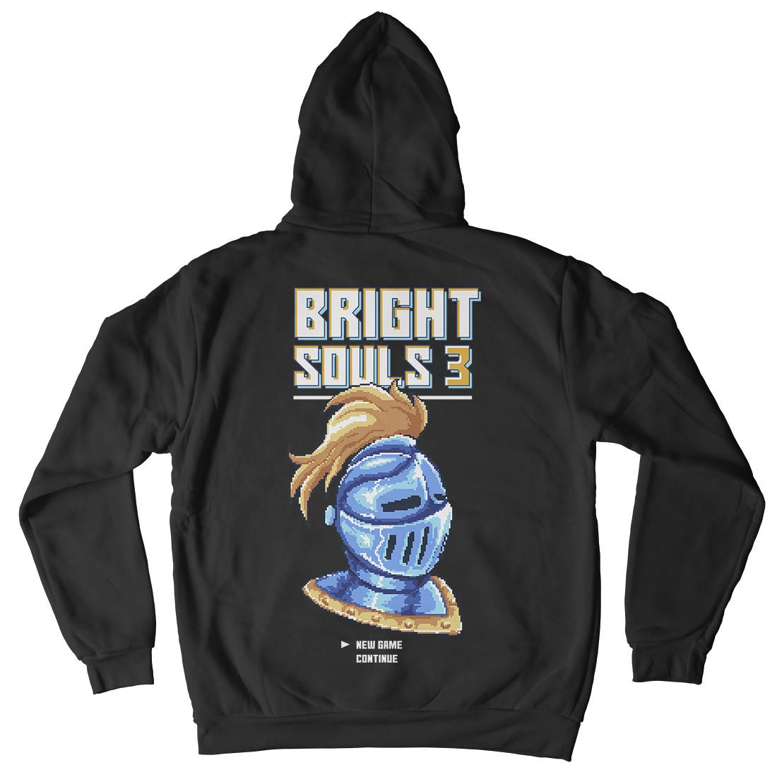 Bright Souls Knight Mens Hoodie With Pocket Retro B888