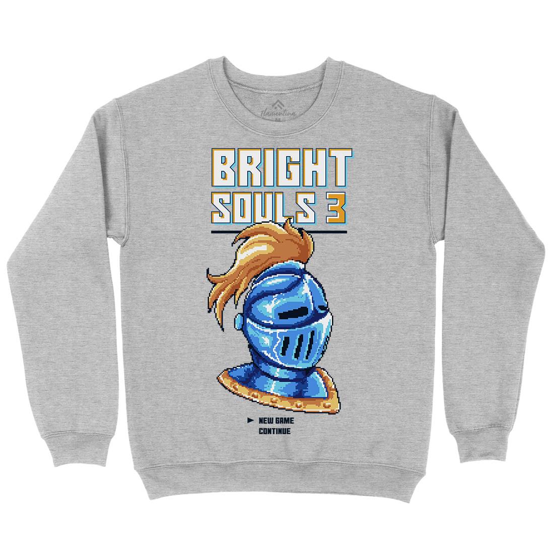 Bright Souls Knight Mens Crew Neck Sweatshirt Retro B888