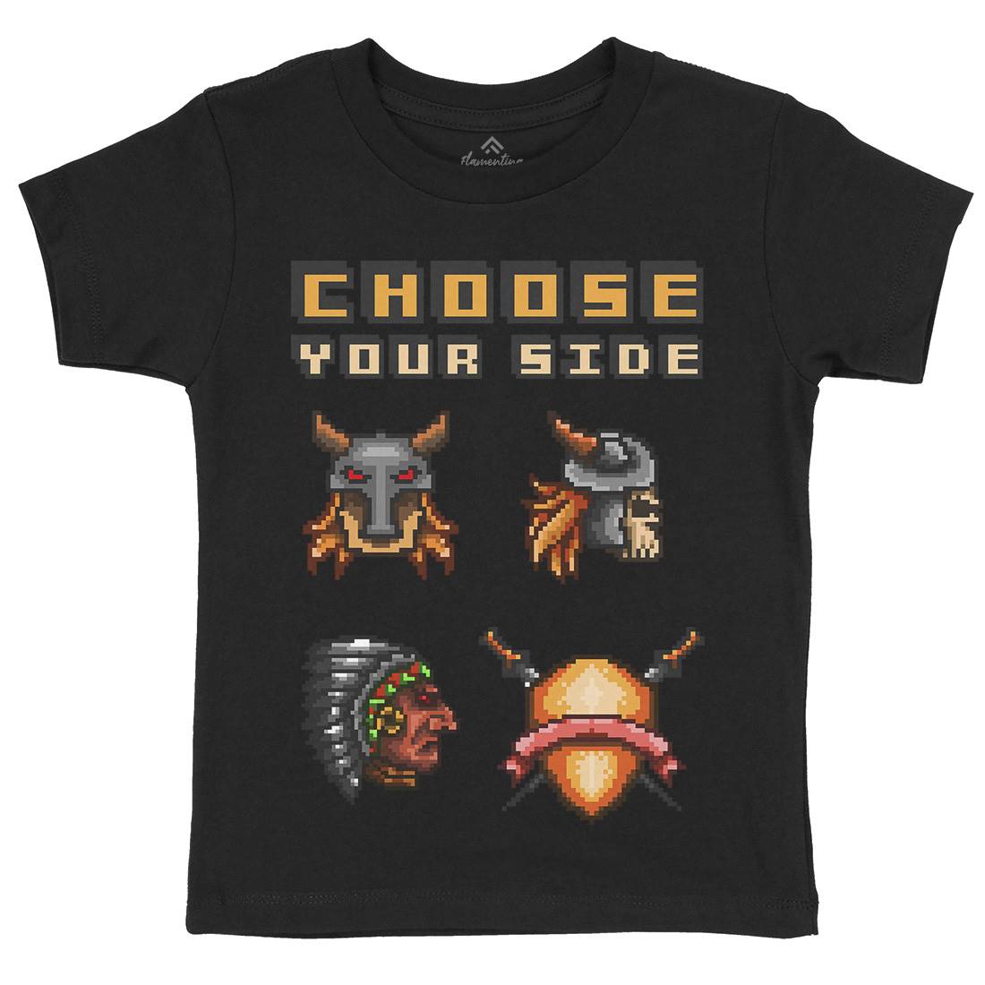 Choose Your Side Kids Organic Crew Neck T-Shirt Geek B890