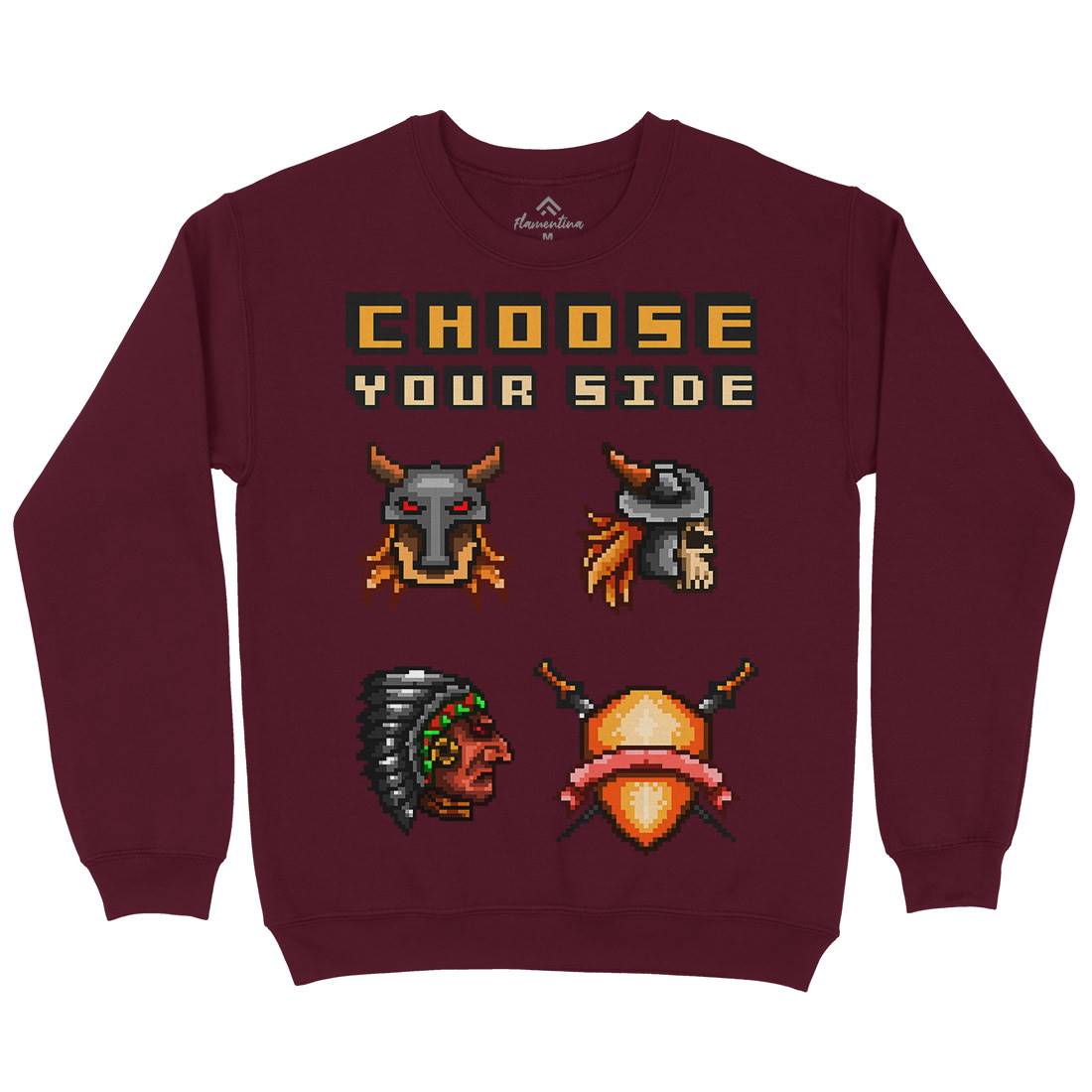 Choose Your Side Mens Crew Neck Sweatshirt Geek B890