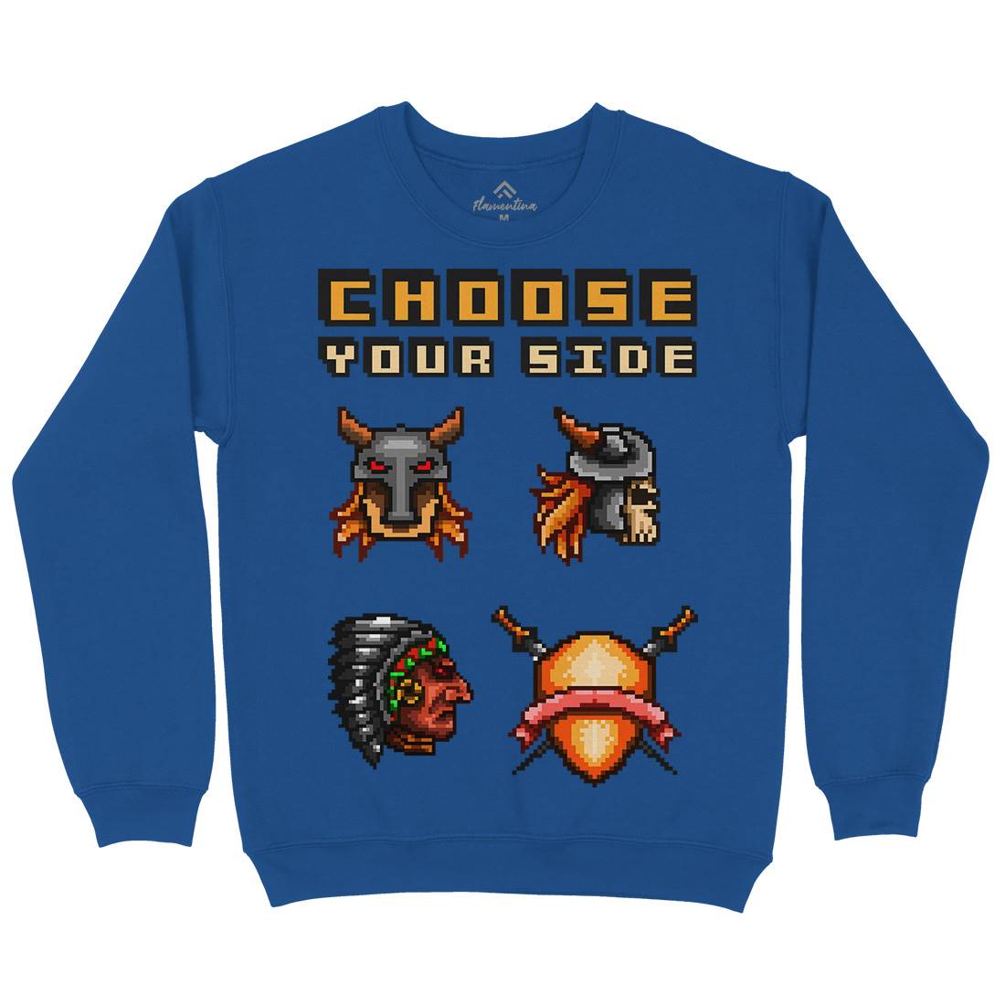 Choose Your Side Mens Crew Neck Sweatshirt Geek B890