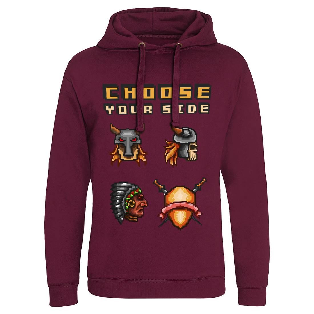 Choose Your Side Mens Hoodie Without Pocket Geek B890