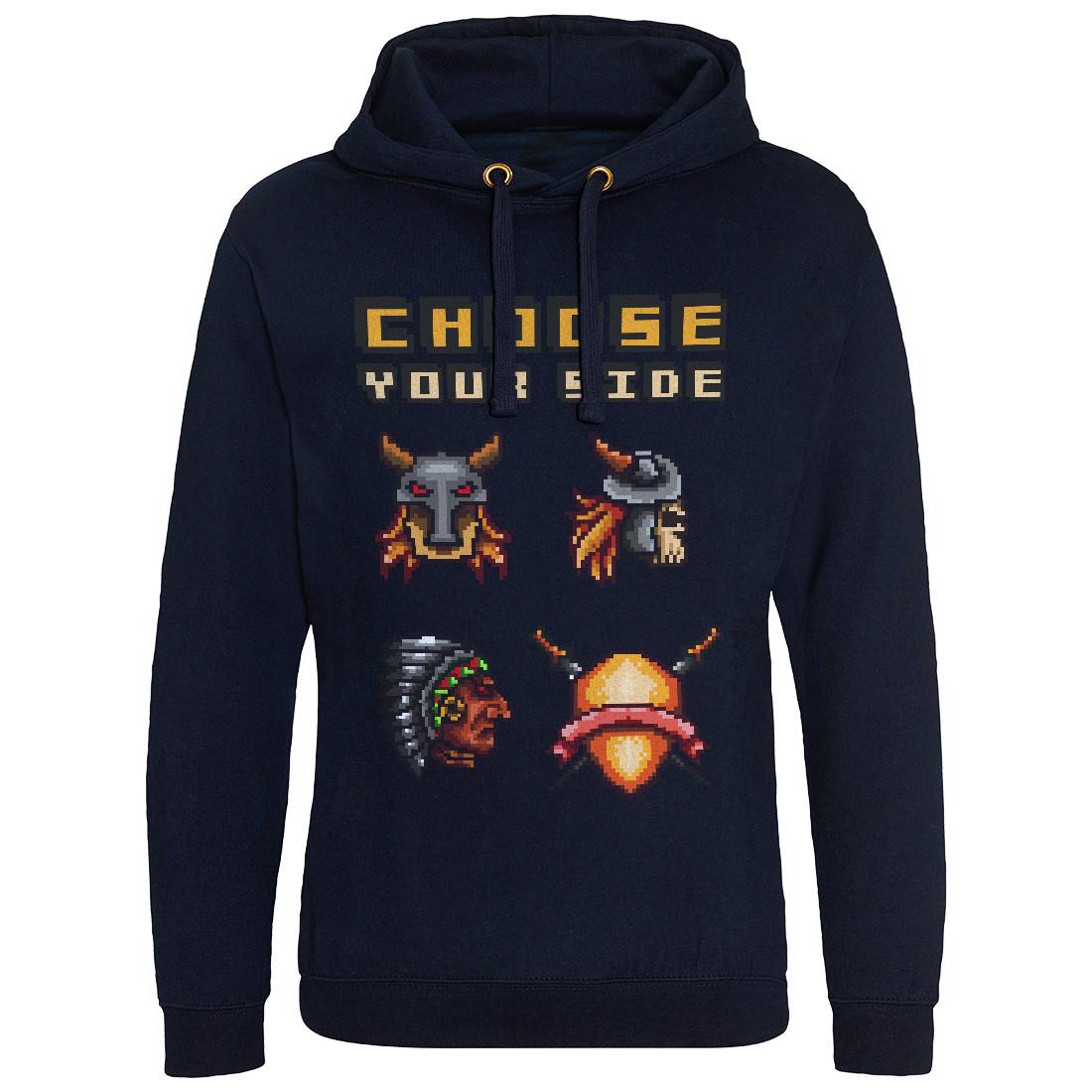 Choose Your Side Mens Hoodie Without Pocket Geek B890