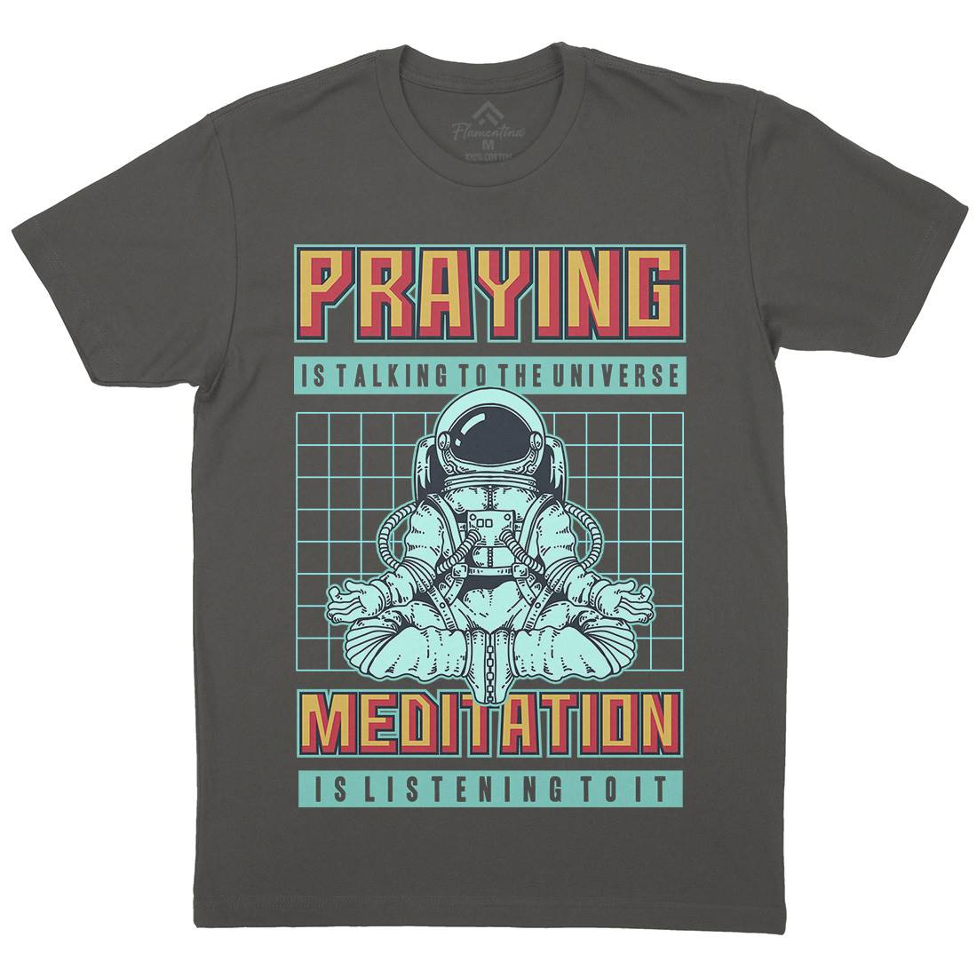 Cosmos Prayer Mens Crew Neck T-Shirt Space B891