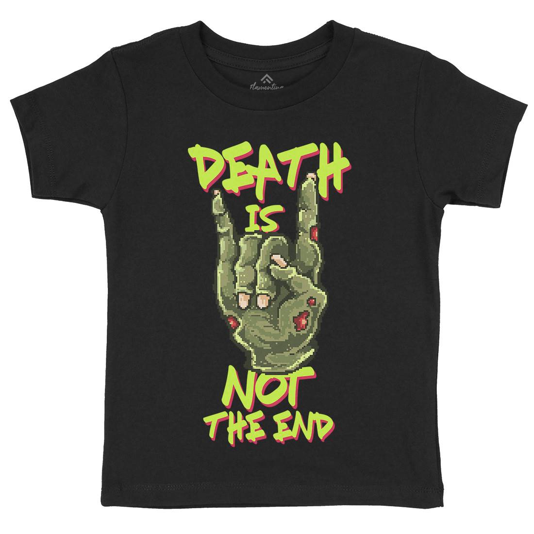 Death Is Not The End Kids Crew Neck T-Shirt Horror B892