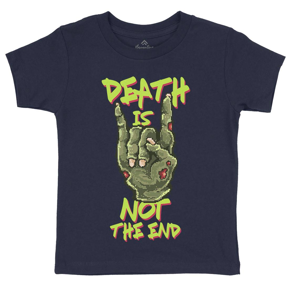 Death Is Not The End Kids Organic Crew Neck T-Shirt Horror B892