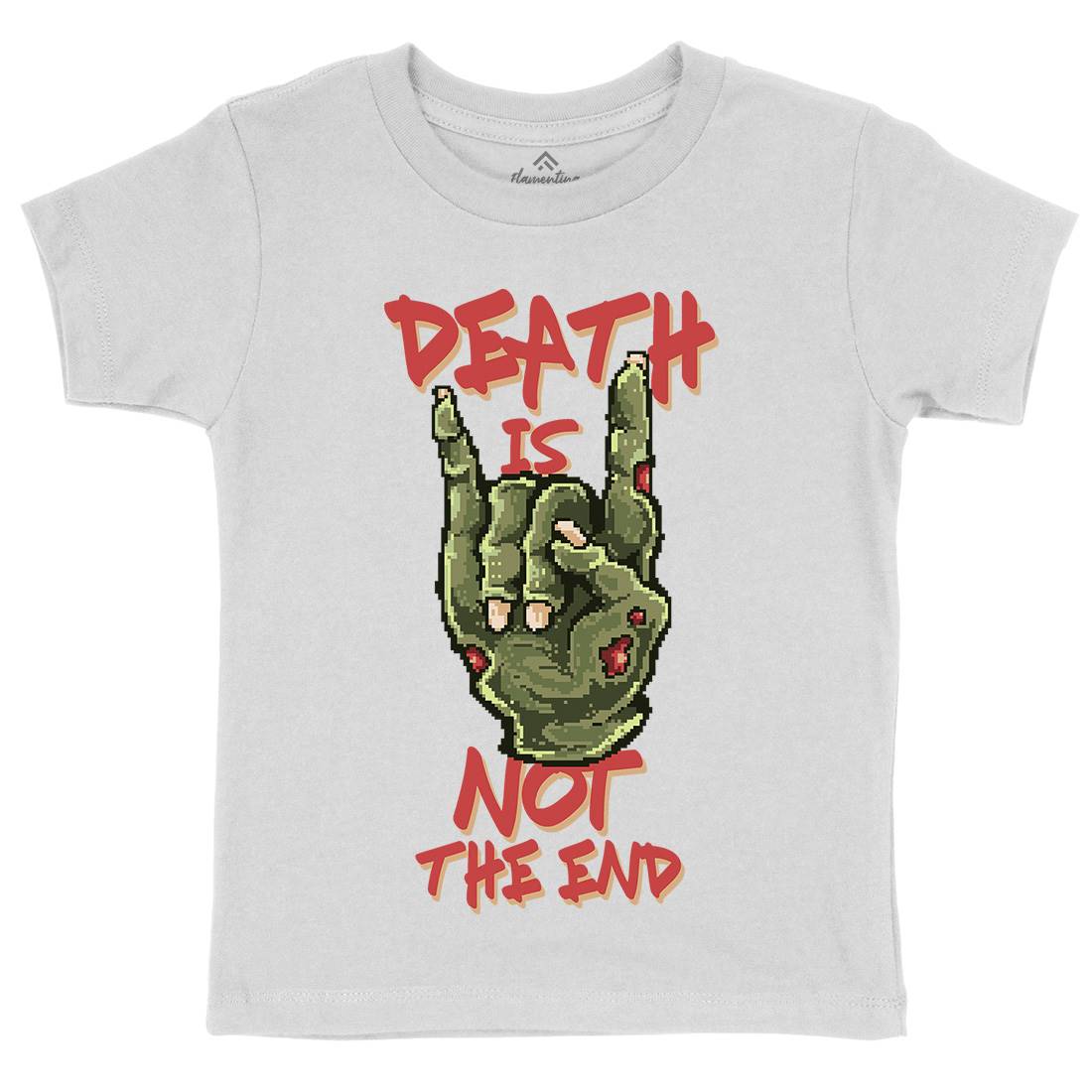 Death Is Not The End Kids Crew Neck T-Shirt Horror B892