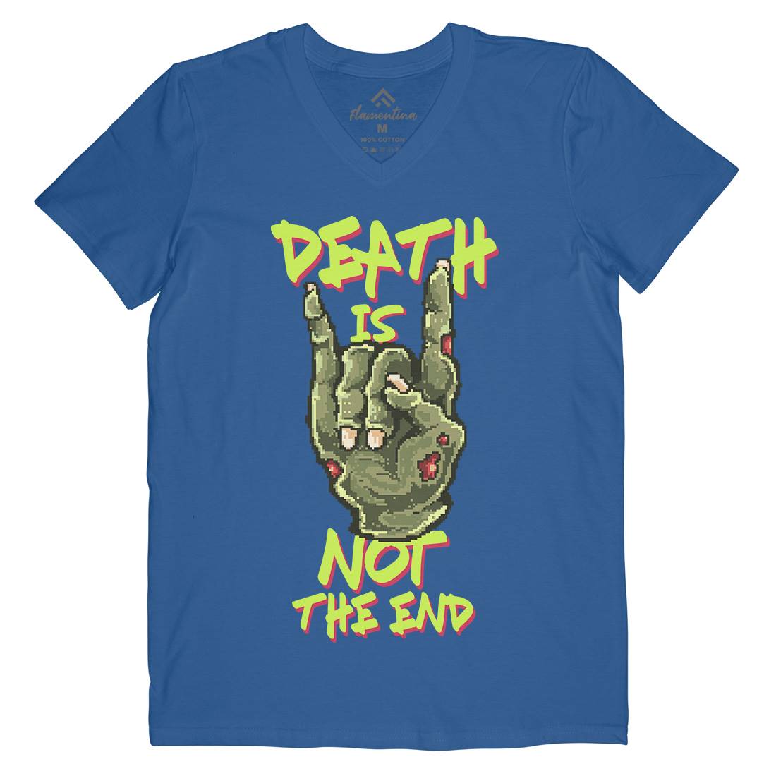 Death Is Not The End Mens V-Neck T-Shirt Horror B892