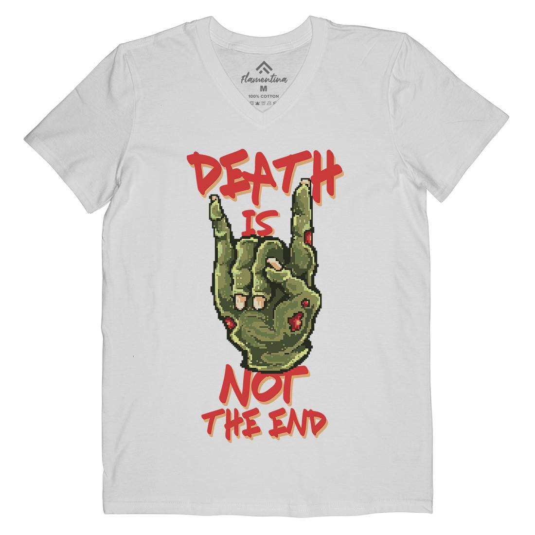 Death Is Not The End Mens V-Neck T-Shirt Horror B892