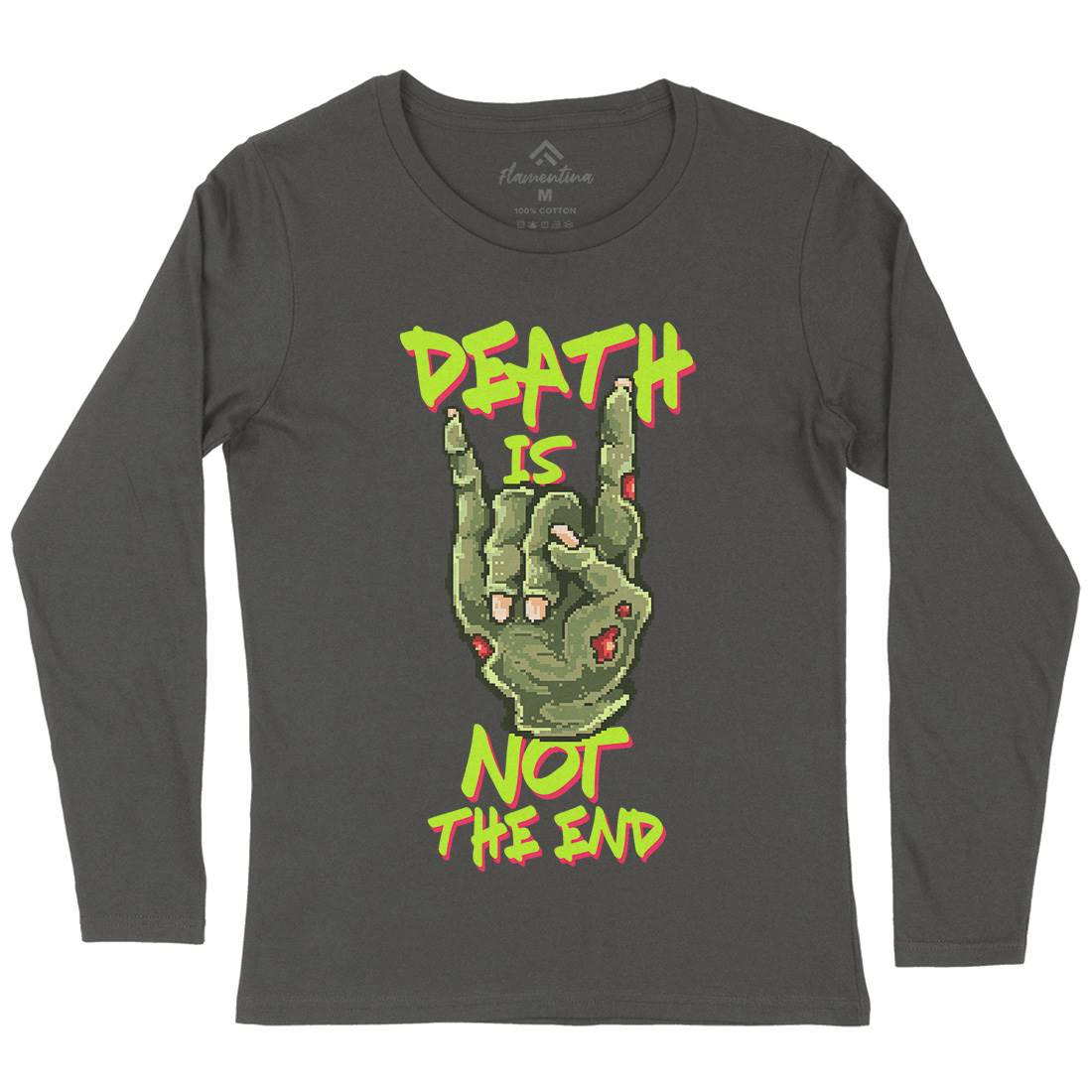 Death Is Not The End Womens Long Sleeve T-Shirt Horror B892