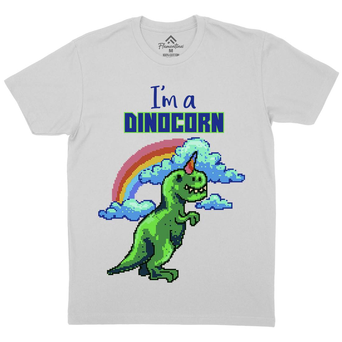 Dinocorn Mens Crew Neck T-Shirt Animals B893