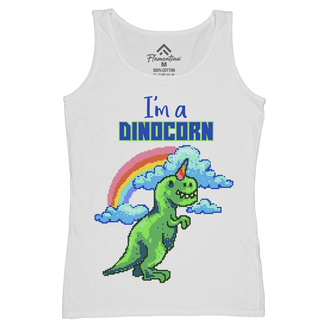 Dinocorn Womens Organic Tank Top Vest Animals B893