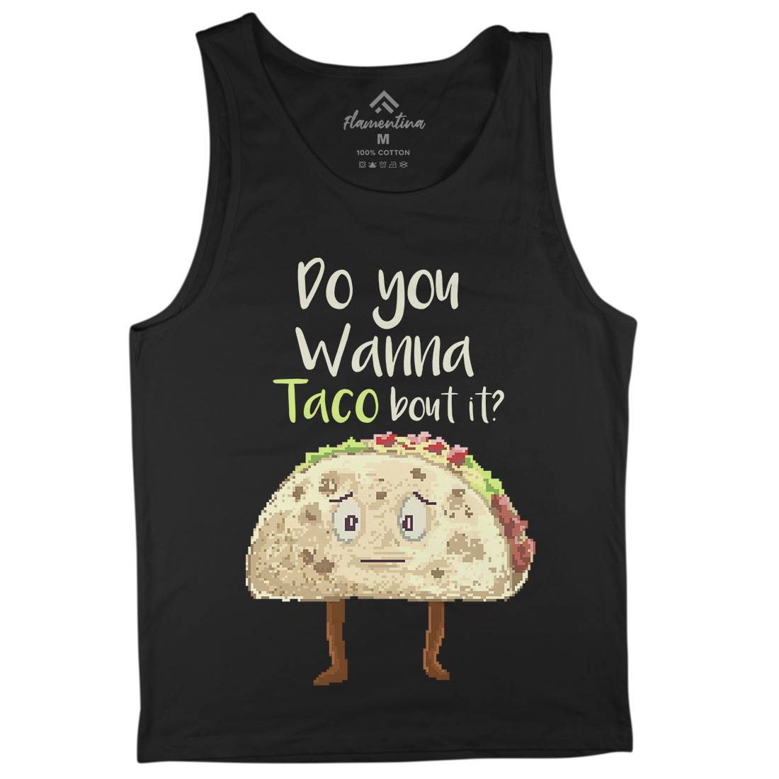 Do You Wanna Taco Bout It Mens Tank Top Vest Food B894