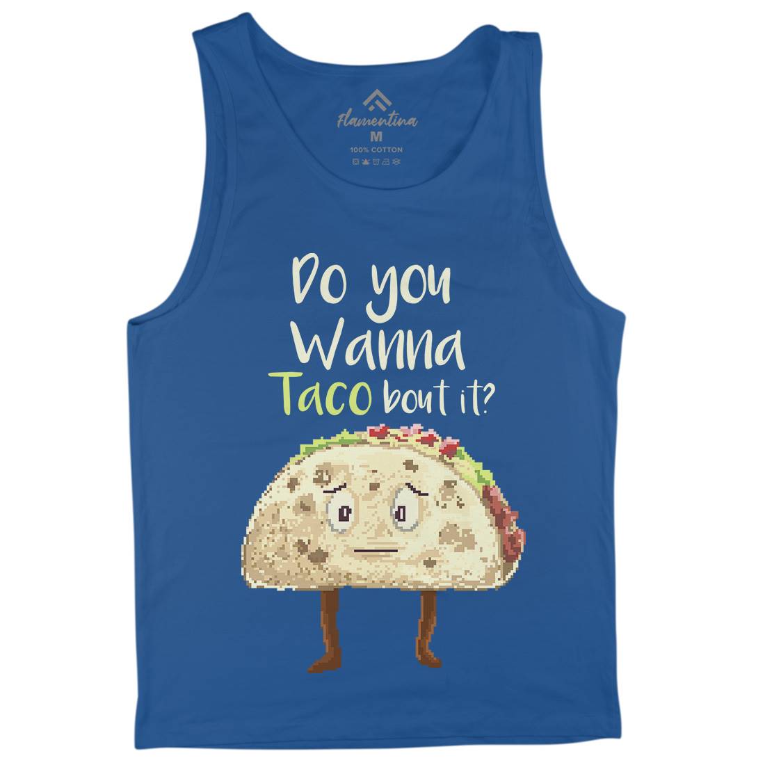 Do You Wanna Taco Bout It Mens Tank Top Vest Food B894