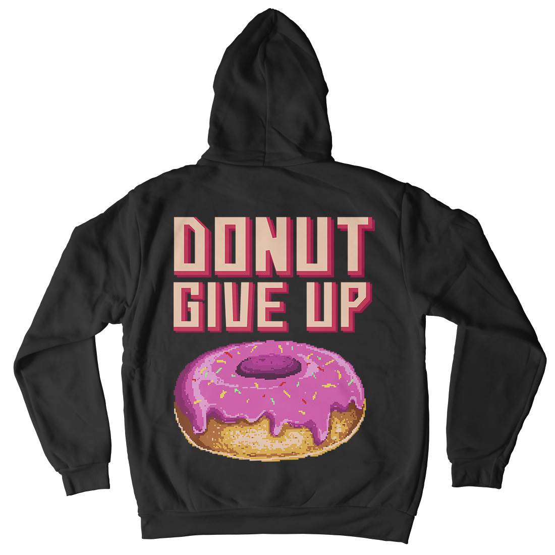 Donut Give Up Kids Crew Neck Hoodie Food B895