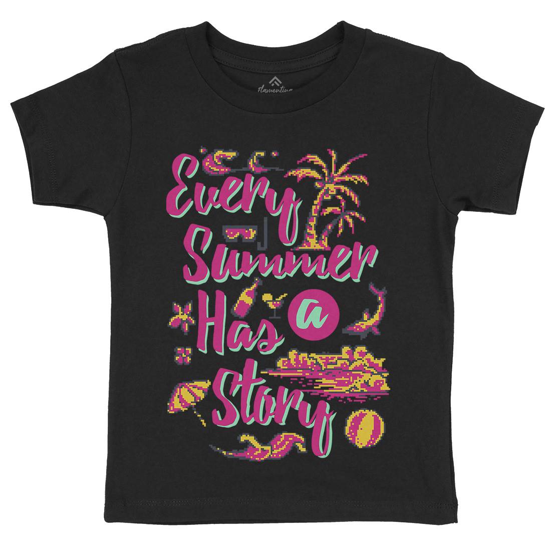 Every Summer Has A Story Kids Crew Neck T-Shirt Nature B896