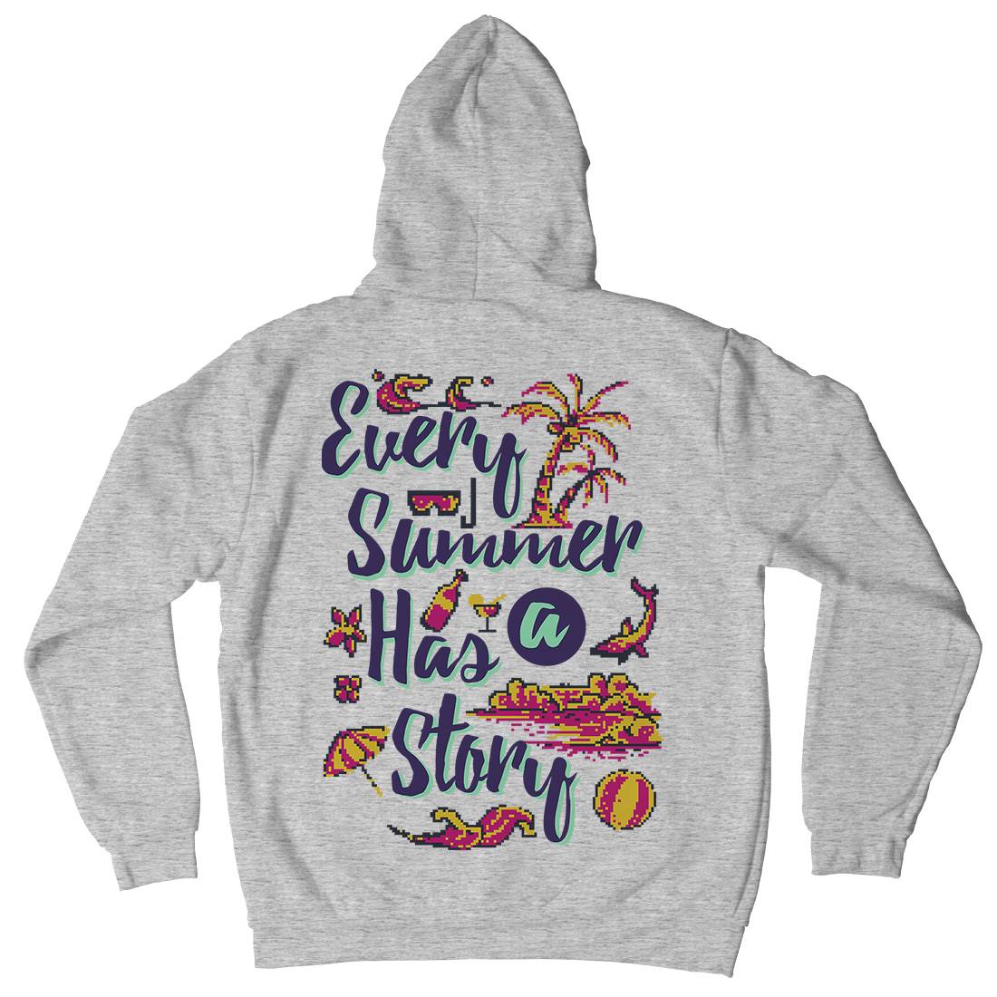 Every Summer Has A Story Kids Crew Neck Hoodie Nature B896