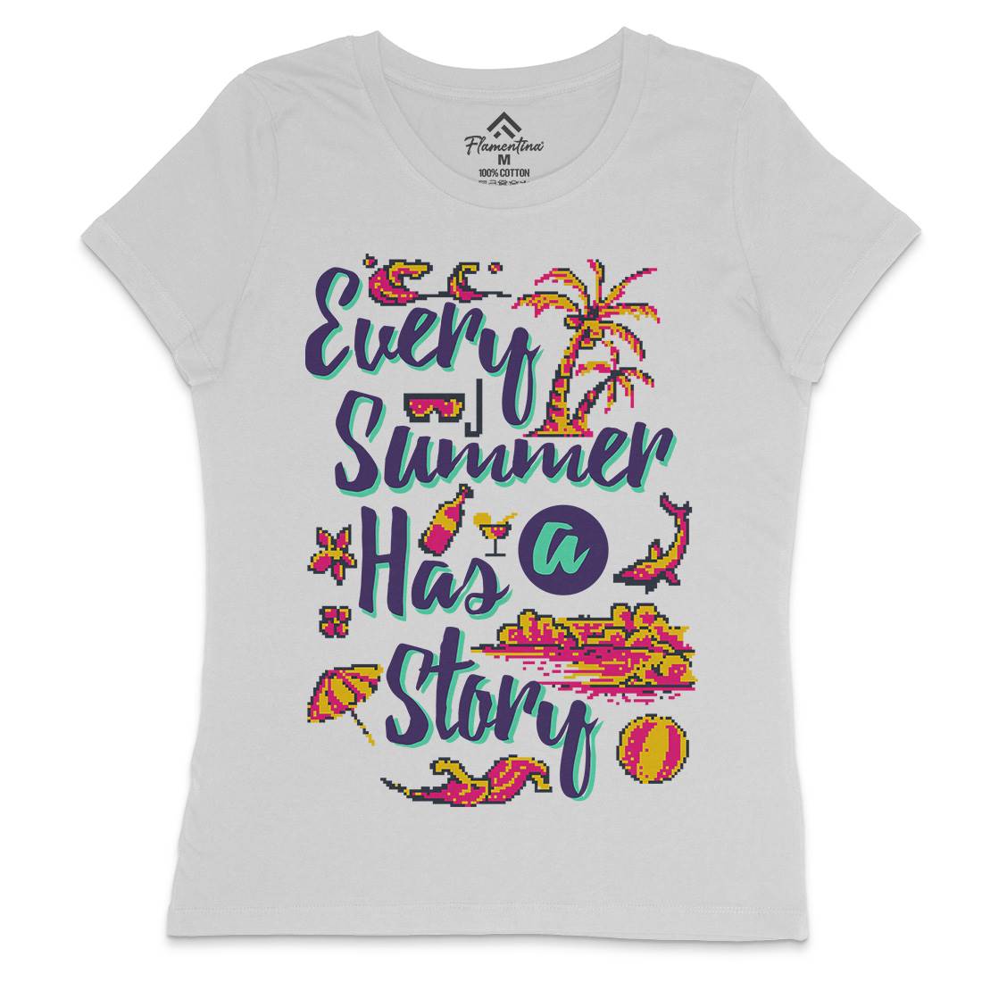 Every Summer Has A Story Womens Crew Neck T-Shirt Nature B896