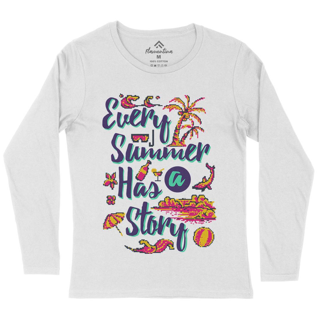 Every Summer Has A Story Womens Long Sleeve T-Shirt Nature B896