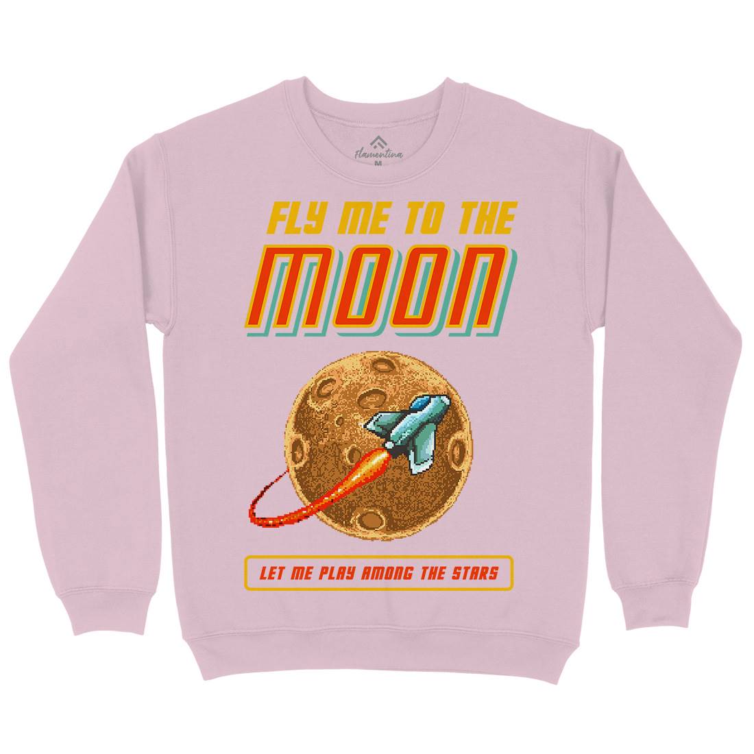 Fly Me To The Moon Kids Crew Neck Sweatshirt Space B897