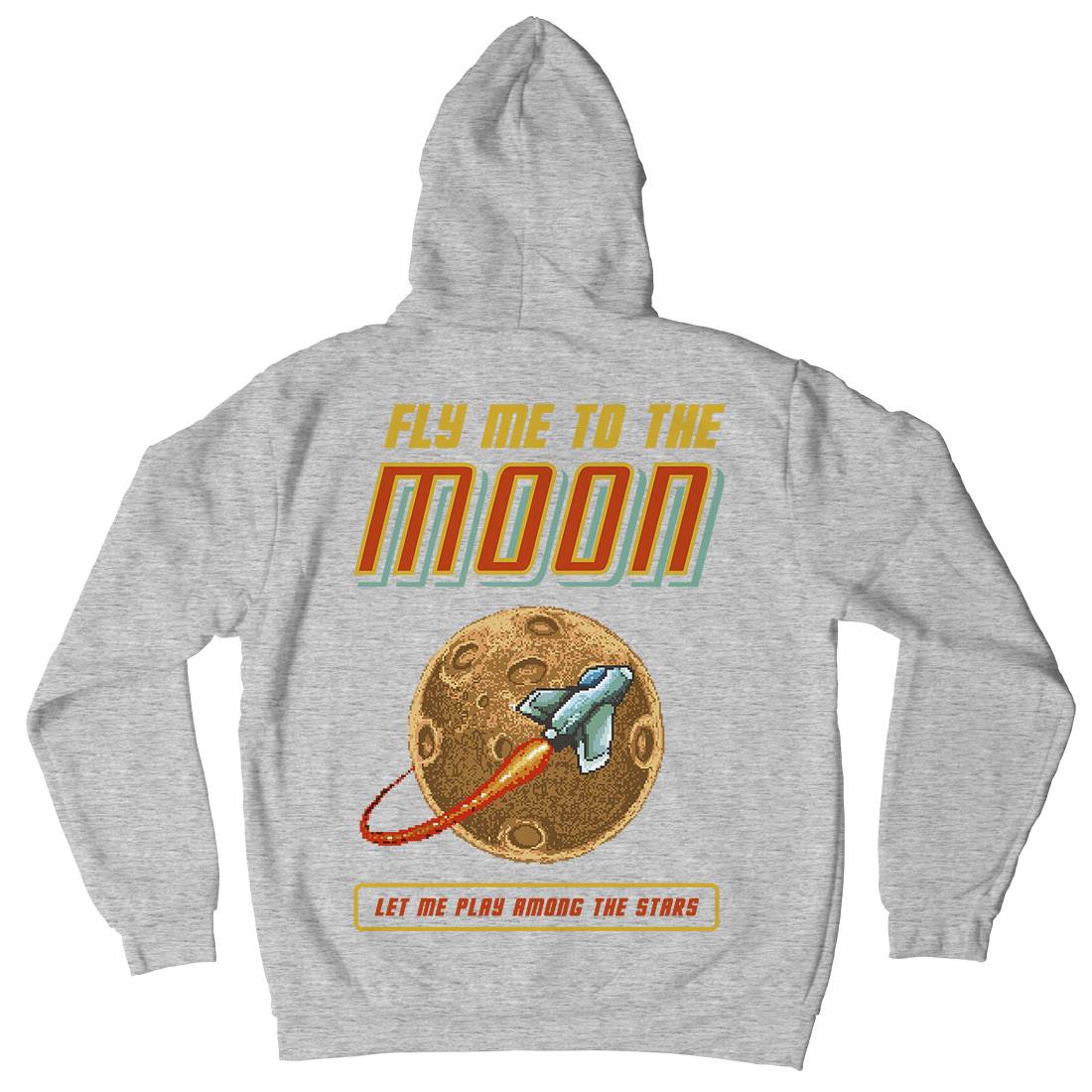 Fly Me To The Moon Kids Crew Neck Hoodie Space B897