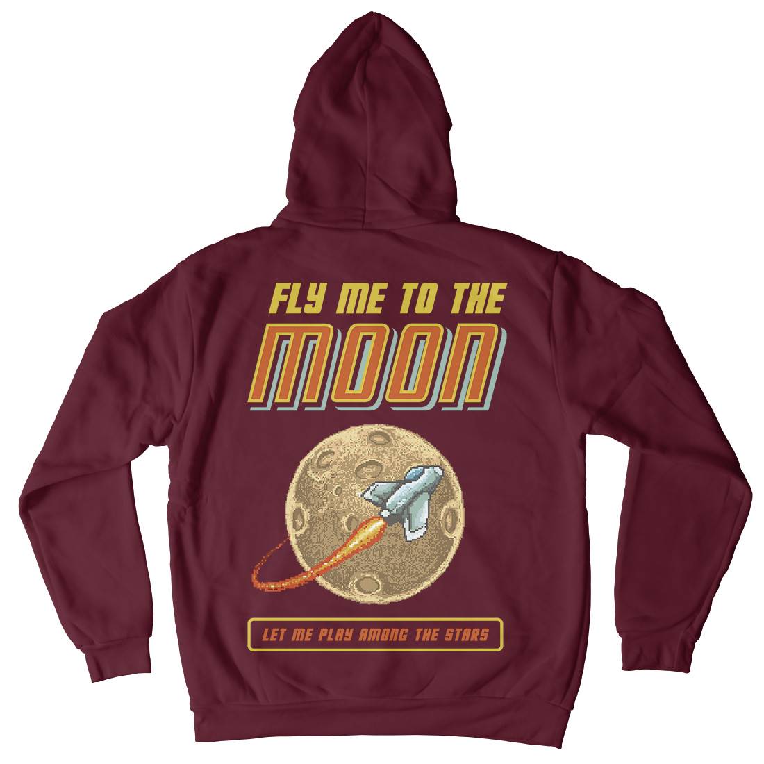 Fly Me To The Moon Kids Crew Neck Hoodie Space B897