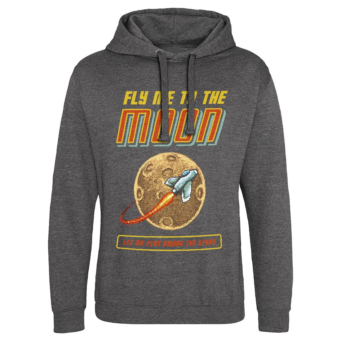 Fly Me To The Moon Mens Hoodie Without Pocket Space B897